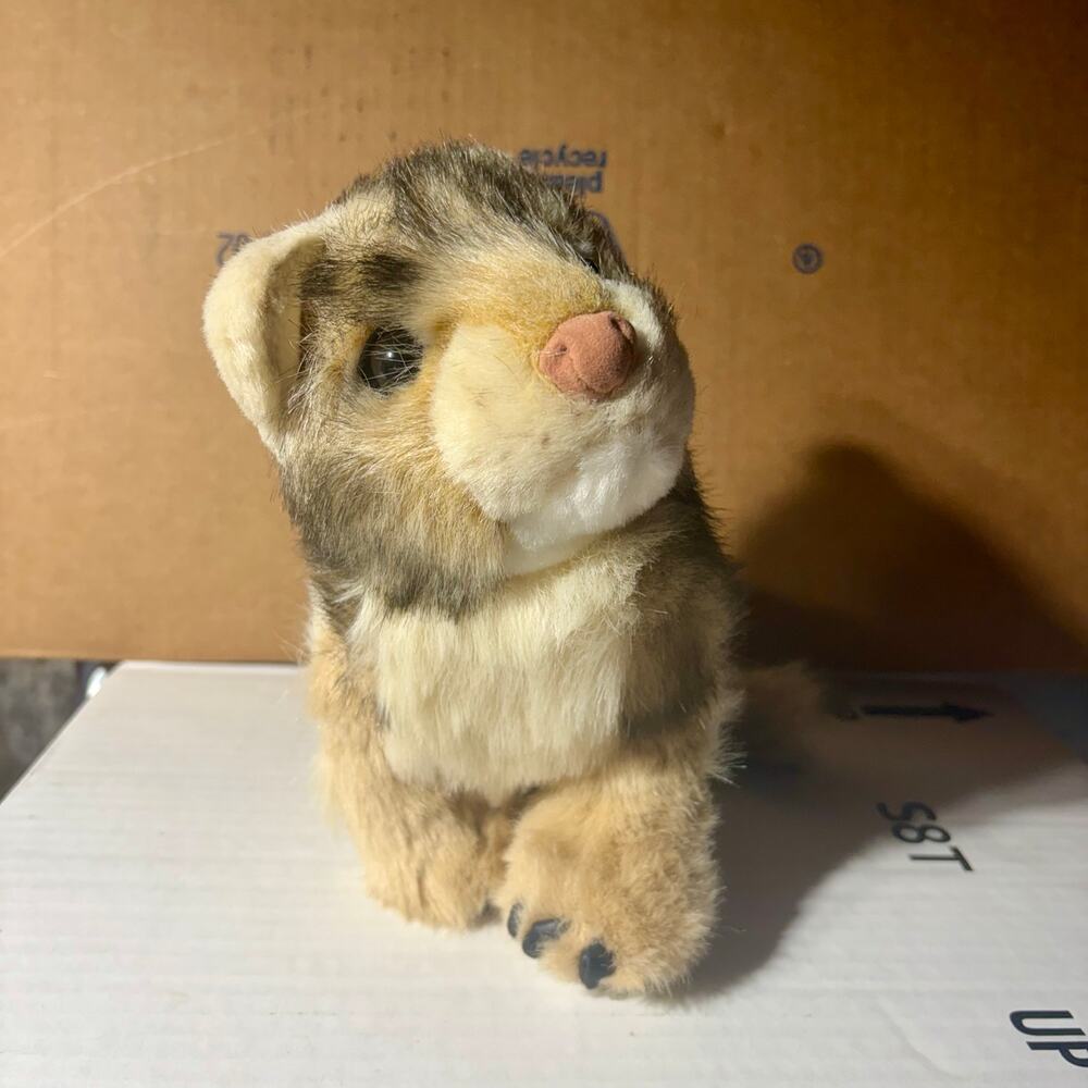 Plush 2002 Stuffed Animal Collectible Vtg Cat Kitten LION CUB Discovery Channel